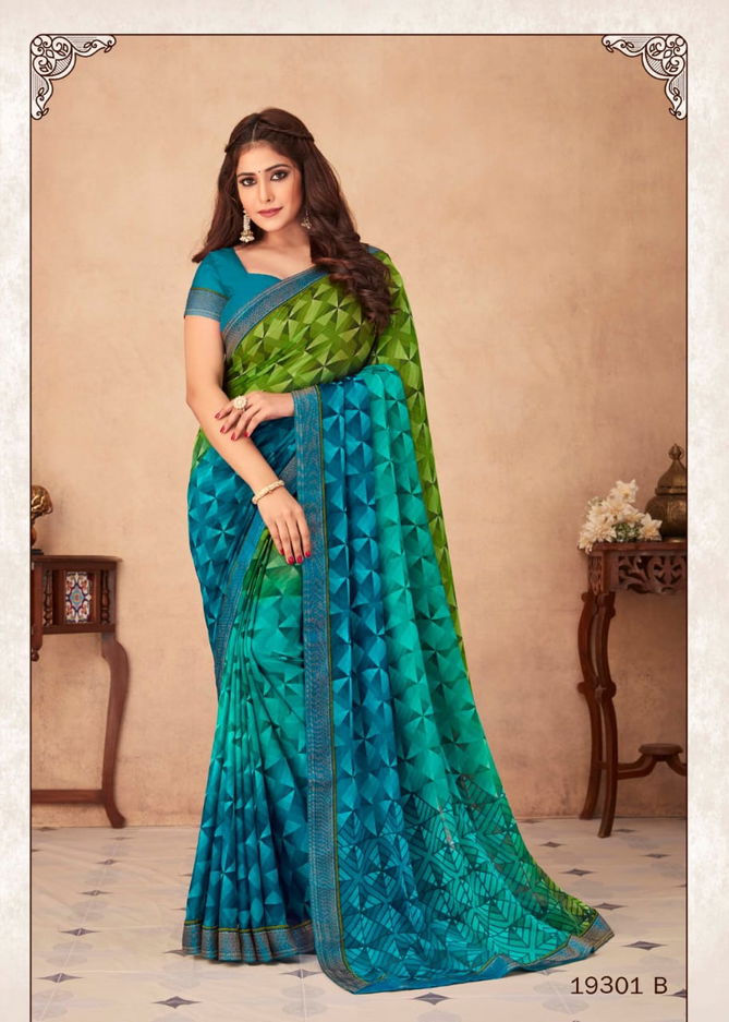 Ruchi Savera Hits Regular Wear Wholesale Printed Chiffon Saree Catalog